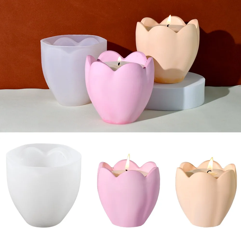 Plant Parent Gifts - Tulip Candle Holder Silicone Moulds Flower
