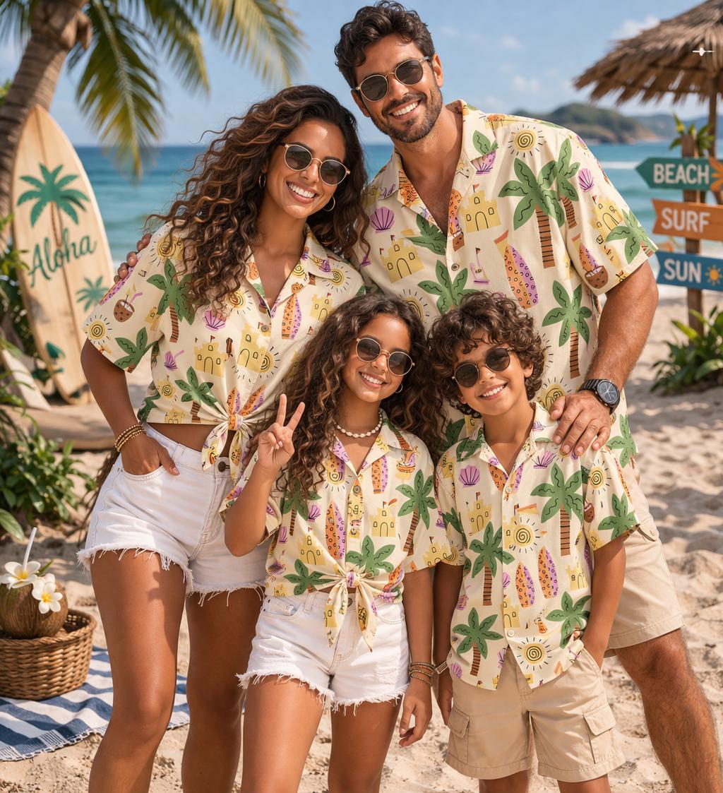 Plant Parent - Hawaiian Children's Shirt Plant Flower Coconut