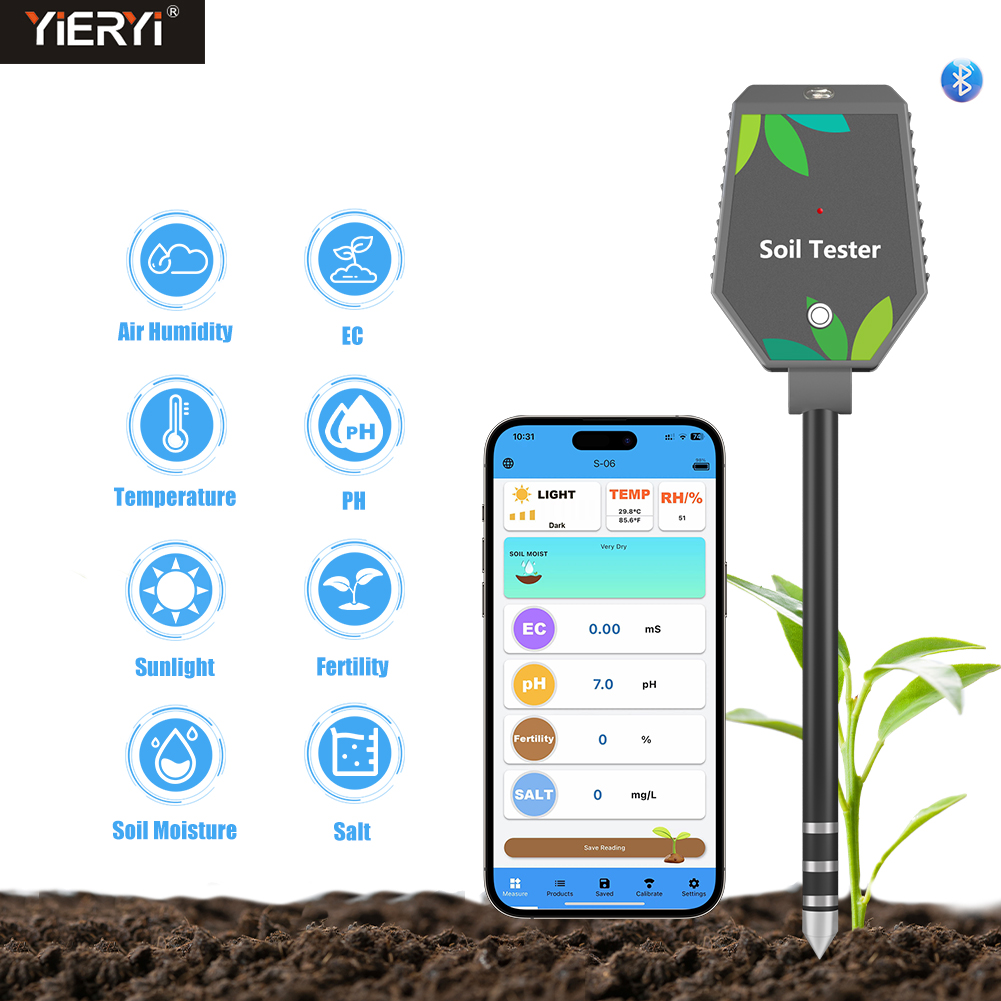 Yieryi 8-in-1 Smart Soil Teste - Plant Parent App 评论和价格