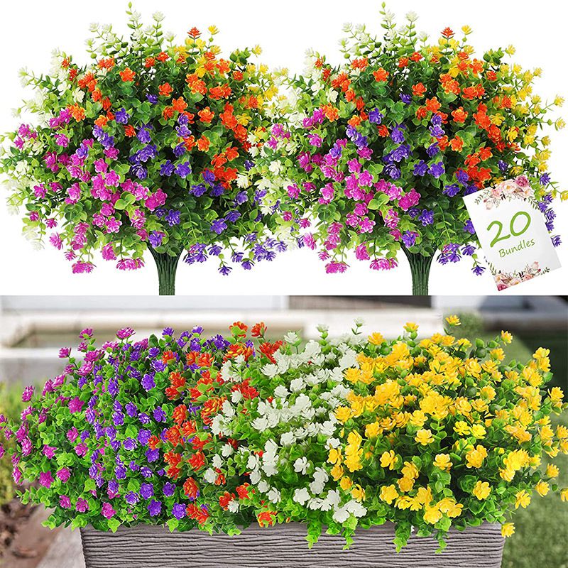 3/6pcs Artificial Plant Flower - Plant Parent Gifts 评论和价格