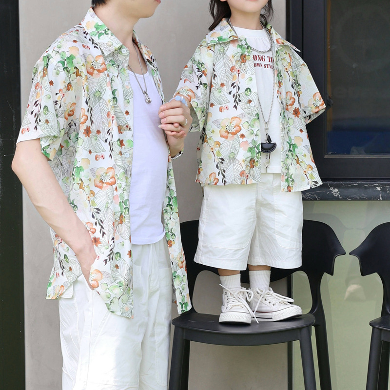 Holiday Look Parent-child Flor - Plant Parent Clothing 评论和价格