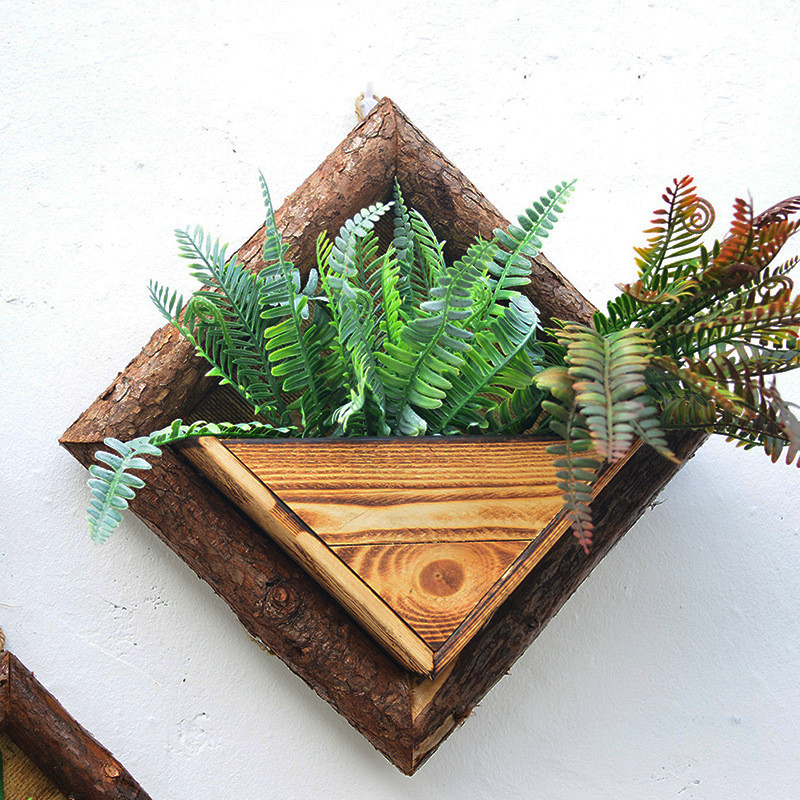 Wall Hanging Flower Pots Woode - Plant Parent 评论和价格
