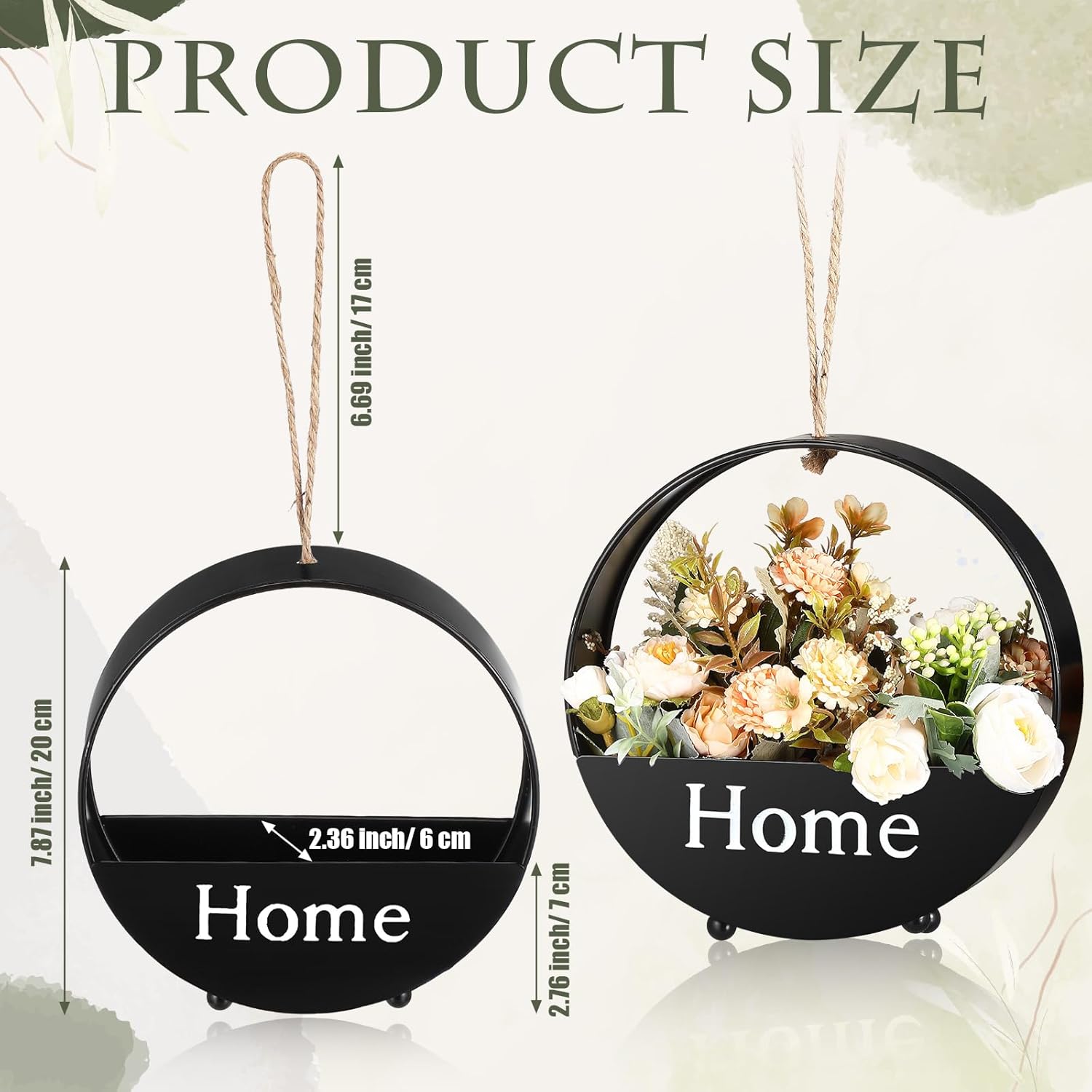 1pc Rounded Iron Craft Flowerp - Plant Parent 评论和价格