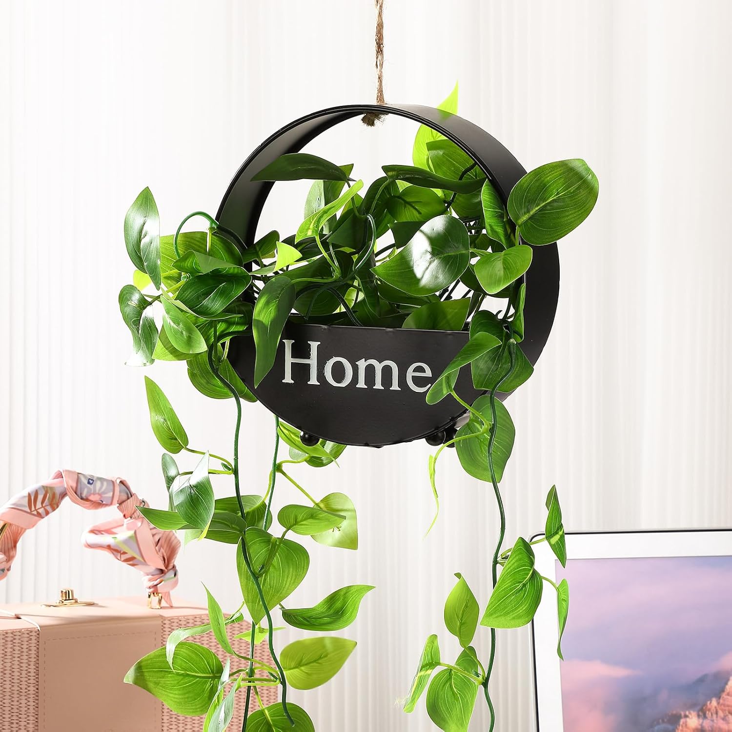 1pc Rounded Iron Craft Flowerp - Plant Parent 评论和价格