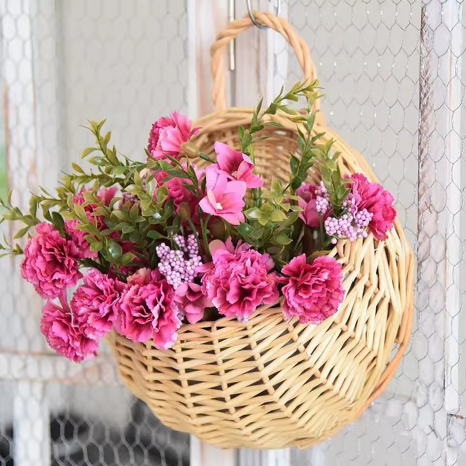 Hand Made Wicker Rattan Flower - Plant Parent 评论和价格