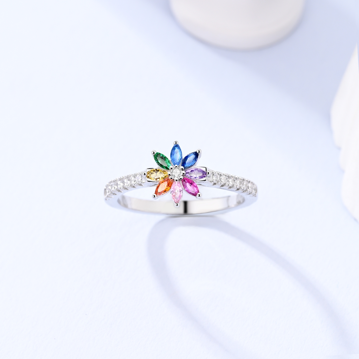 925 Sterling Silver Rainbow Fl - Plant Parent Gifts 评论和价格